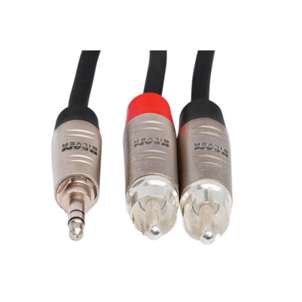 สายสัญญาณ HOSA (HMR-010Y) PRO STEREO BREAKOUT, REAN 3.5 MM TRS TO DUAL RCA, 10 ฟุต_2